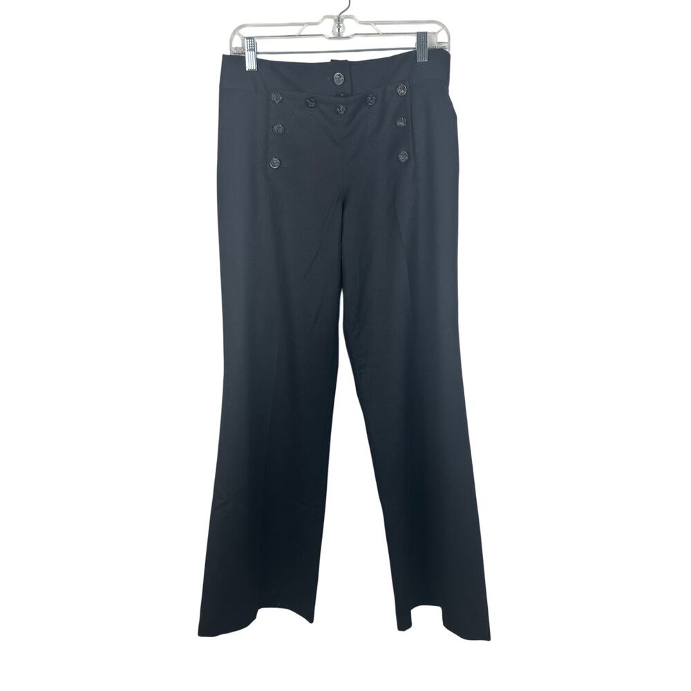 NWT J. Crew Black Wool Sailor Pant Size 4 Dress Vintage‎ Straight Wide